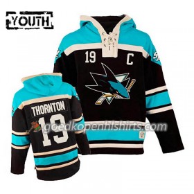 San Jose Sharks Joe Thornton 19 Zwart Hoodie Sawyer - Kinderen